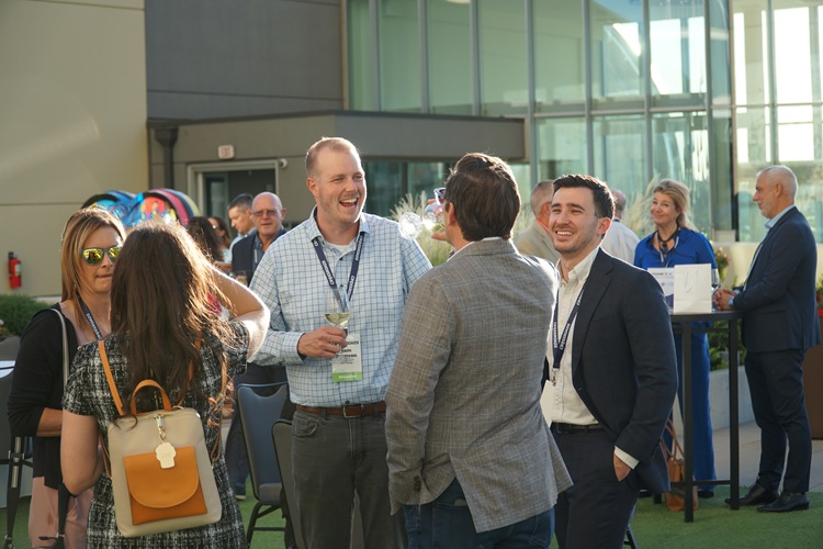 Networking at the opening of the TreviPay Crossroads Conference
