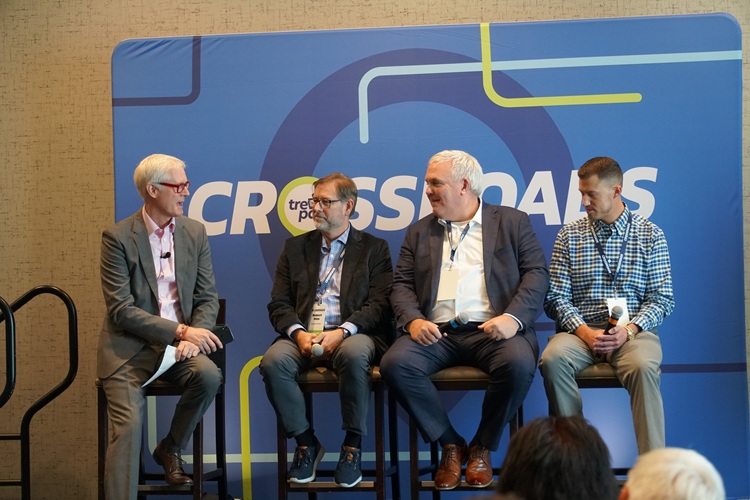 Travel track session at TreviPay Crossroads with Tom Cunningham